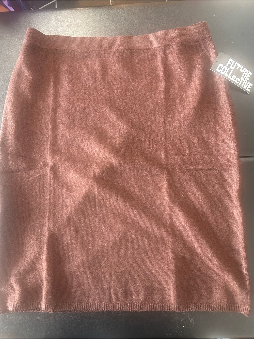 Future Collective Brown Knit Skirt Women’s XXL (2X) New With Tags